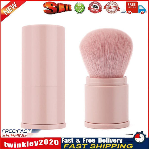 1pcs Makeup Brushes Retractable Powder Foundation Face Loose Brush (Pink) Newly