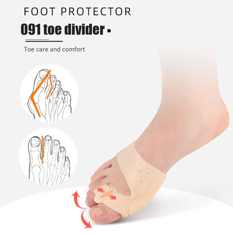 Bunion Protector Toe Straightener Thumb Separator Corrector Feet Care Adjus