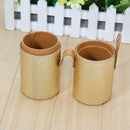 Leather Cosmetic Case Storage Makeup Bags Organizer Brush Tube Holder Cup Newly