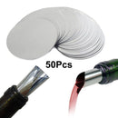 Wine Pour Disc Slice - Set of 50 Red Wine Pourer Stopping Pour Spout Disks Newly