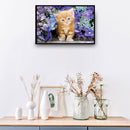 5D DIY Full Drill Diamond Painting Lovely Cat Cross Stitch Embroidery Rhine