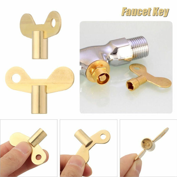 Water Tap Bleeding Key Radiator Plumbing Bleed Faucet Key Venting Air Valve