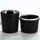 Car Ashtray Ash Blue LED Light Smokeless Stand Cylinder Hot Holder Cup Tool C9T5