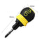 Dual Purpose Slotted Phillips 2 in 1 Mini Ratchet Screwdriver Tool (Yellow)