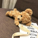 Lovely Cartoon Bear Messenger Handbags Women Girls Faux Fur Shoulder Bags