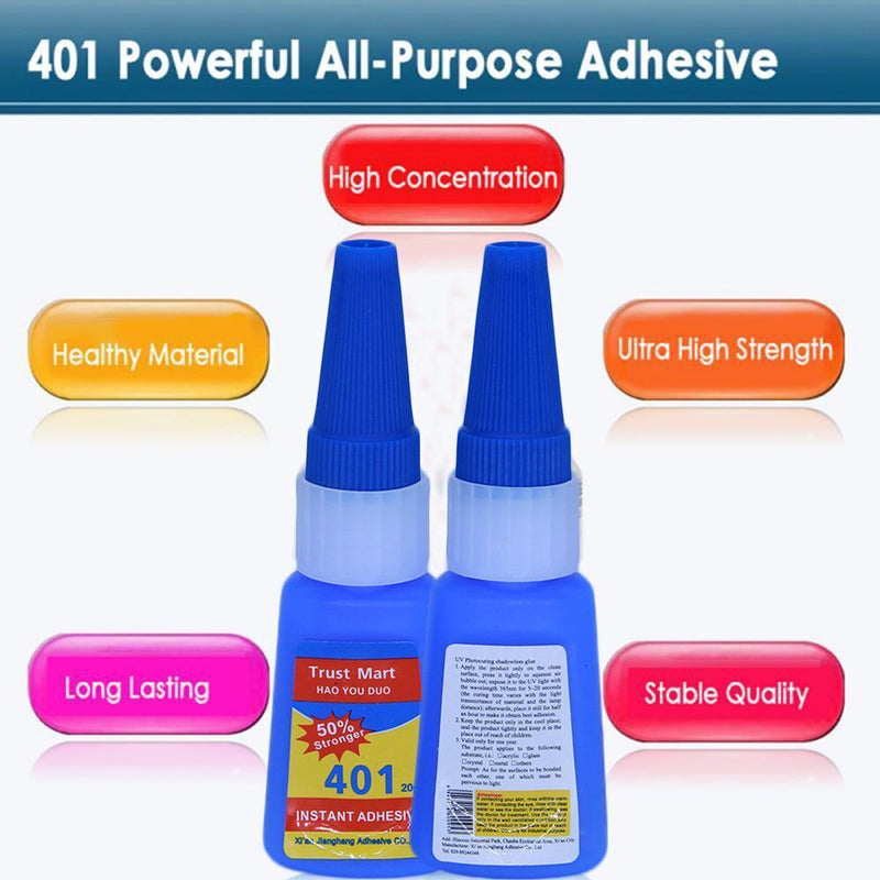 DIY Crafts Splicing Instant Dry 401 Glue Repair Strong Adhesive Multi Purpose