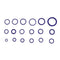 265pcs Assortment Kit Car HNBR Air Conditioning O Ring Seals Set(Purple) Newly