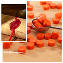 100pcs Retro Octagon Fire Painting Pills Sealing Wax Grain for Envelope (D)