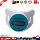 Safe Silica Gel Baby Pacifier Temp Measuring Fever Alarm (Blue Fahrenheit) Newly