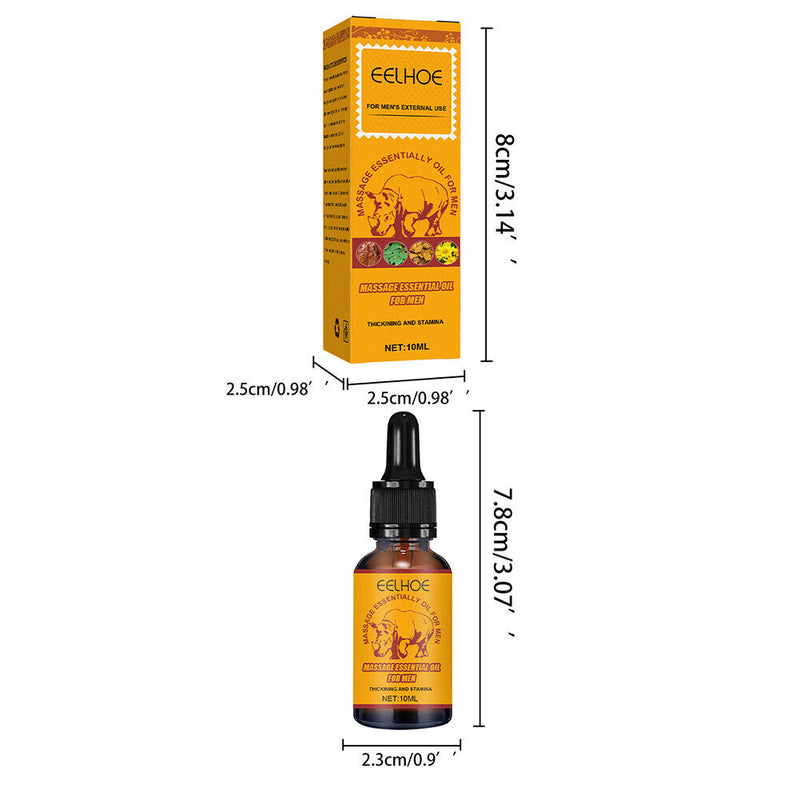 Safe Male External Use Essential Oil Increase Endurance for Sexual Health Care