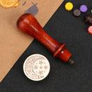 Sun Moon Stars Round Retro Wax Seal Stamp Head Fire Paint for Wedding Invit