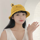 Children Sunhat Frog Bucket Hat Women Plain Adults Outdoor Beach Sunshade C