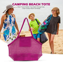 Foldable Swimming Sport Tote Outdoor Child Toys Storage Beach Bag (Red)