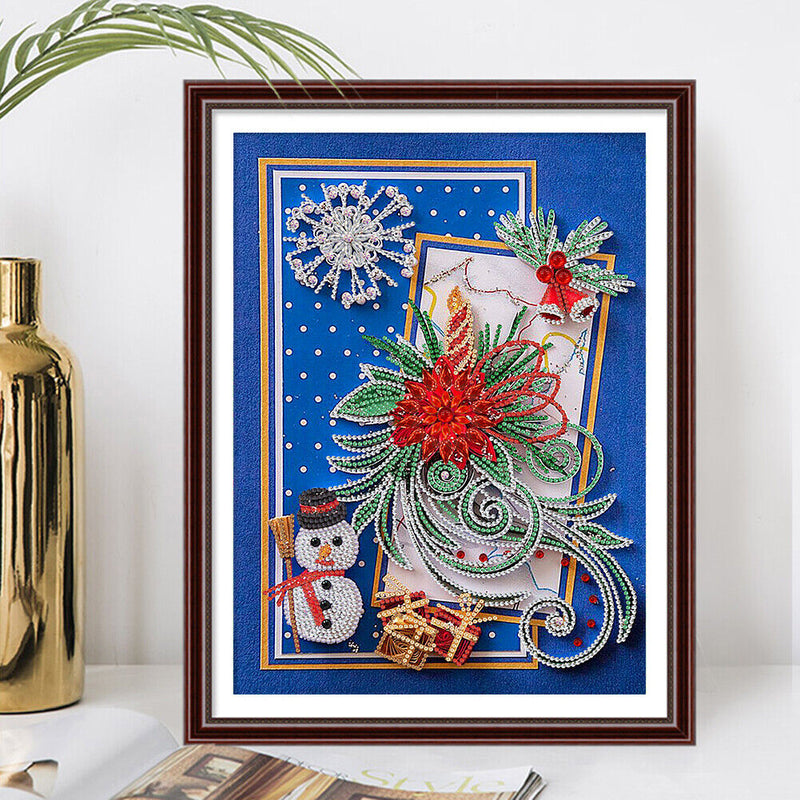 5D Flower Mosaic Diamond Painting Drawing Partial Special Shape Drill Craft Kit