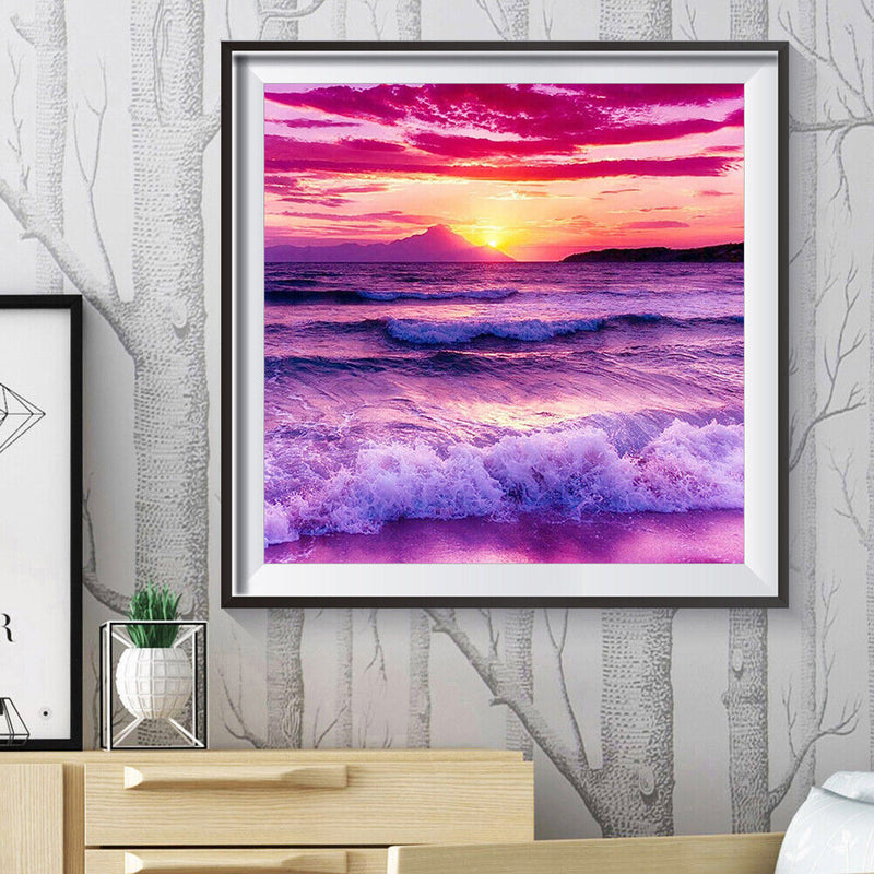 5D DIY Diamond Painting Rough Waves Full Drill Embroidery Picture Mosaic Kits