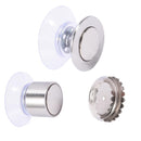 Stainless Steel Soap Magnetic Holder Rack Suction Cup Hanging Bracket (B)