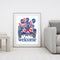 Hand Painted Oil Paint by Numbers DIY Flag Goblin Drawing Wall Decoration Gift