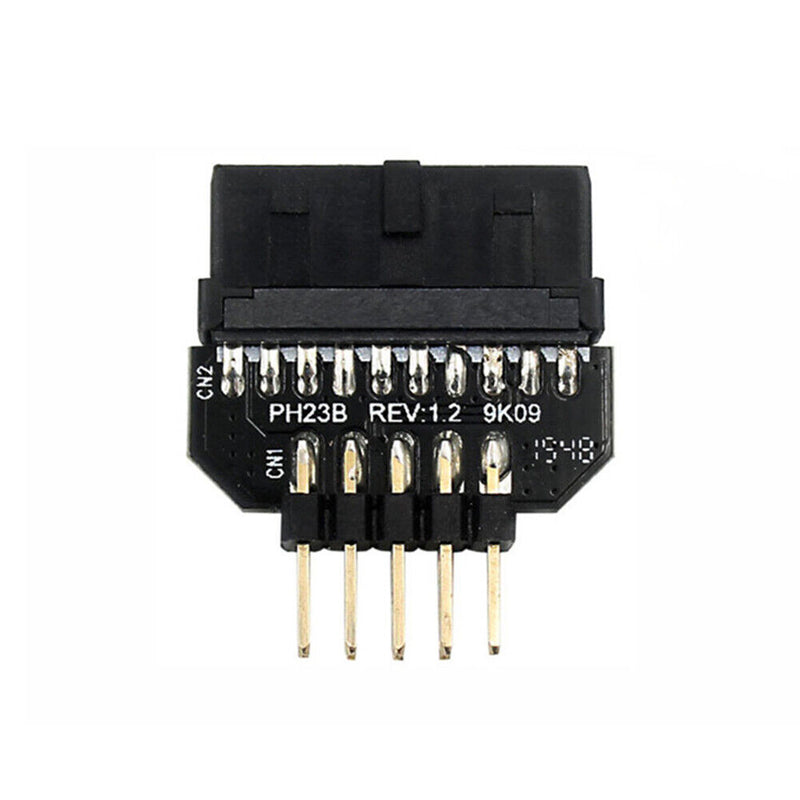 USB 3.0 20-Pin to USB 2.0 9-Pin Adapter Front Panel Connector Converter (B)