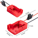 Output Adaptor Battery Connector Power Adapter For Milwaukee M18 Li-Ion Battery