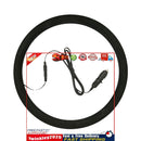 Heated Steering Wheel Cover Winter Hand Warmer Car Wheel Protector (Black) Newly