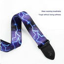 Leather Folk Guitar Strap Adjustable Belt Musical Instrument Parts (Flash) Newly