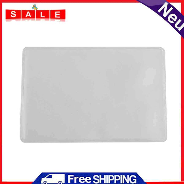 100pcs PVC Card Sleeve ID Badge Case Bank Credit Cards Holder Protector