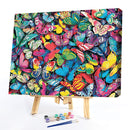 Color Butterfly Canvas DIY Oil Wall Picture Hand Painted Painting By Numbers Kit