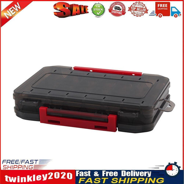 Double-Sided Lures Storage Box Fishing Tackle Hook Organizer Case (Red) Newly