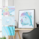 Part Drill Luminous Special Shaped DIY Dolphin 5D Diamond Painting (DZ540) Newly