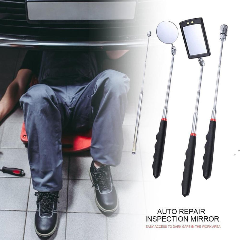 Automotive Telescopic Detection Lens Extending Telescoping Inspection Mirror Set