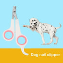Pet Nail Toe Clipper Scissors Stainless Steel Dog Claw Cutter (White Pink) Newly