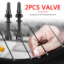 1 Pair 40mm Mountain Road Bike Tubeless Tire Presta Valve CNC Alloy Stem w/