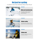 Winter Cycling Hat Fleece Warm Windproof Women Men Outdoor Ski Caps (Black)