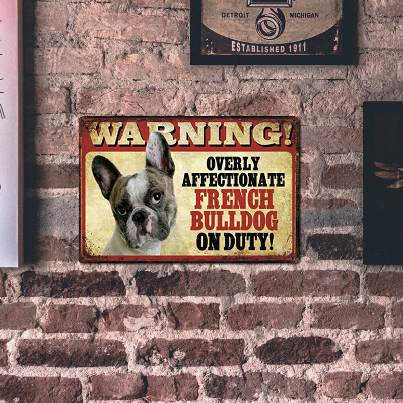 Warning Retro Metal Plate Tin Sign Plaque Poster for Bar Club Cafe Decor