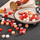100pcs Octagon Fire Painting Seal Paint Grains for Stamping Wedding Envelopes
