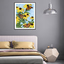 5D Diamond Painting Kit Daisy and Butterfly Full Round Drill Rhinestone DIY W