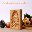 Wooden Cookie Mold Pine Cone Shape Carved Press Stamp for Biscuit (C) Newly