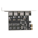 PCI-E To USB 3.0 PCIE Expansion Controller Card 4-Port PCI Express Hub Adapter