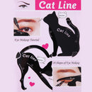 Prettygood7 Pro 2 Piece/Set Cat Eyeliner Stencil Makeup Eyebrows Models S