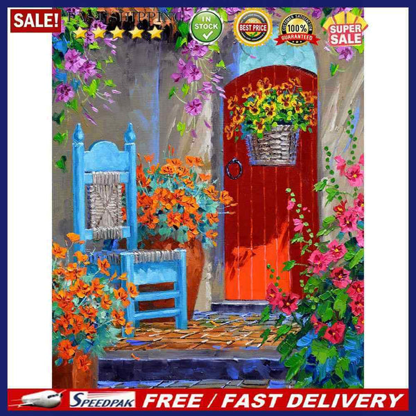 11CT Full Cross Stitch Landscape DIY Printed Wall Art Home Decoration Craft