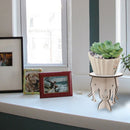 Flower Pot Base Holder Wood Plant Succulent Display Stand Shelf (Elephant) Newly