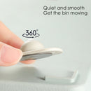 4pcs Kitchen Shelf Rollers Stickable Pulleys Mobile Storage Boxes Wheels Casters