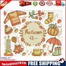 Cross-Stitch Kits Printed Canvas Autumn Embroidery DIY 14CT Stamp (J365)