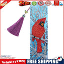 DIY Bird Special Shaped Diamond Painting Leather Bookmark Tassel Book Marks