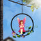 LED Solar Light Flower Fairy Hanging Outdoor Garden Landscape Light (B) Newly