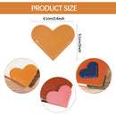 Heart Page Corner 8 Pieces Leather Book Marker Leather Reading Heart Bookmark
