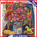 Partial Embroidery 14CT Needlework Set Cross Stitch Kit Daisy Flower Artwork