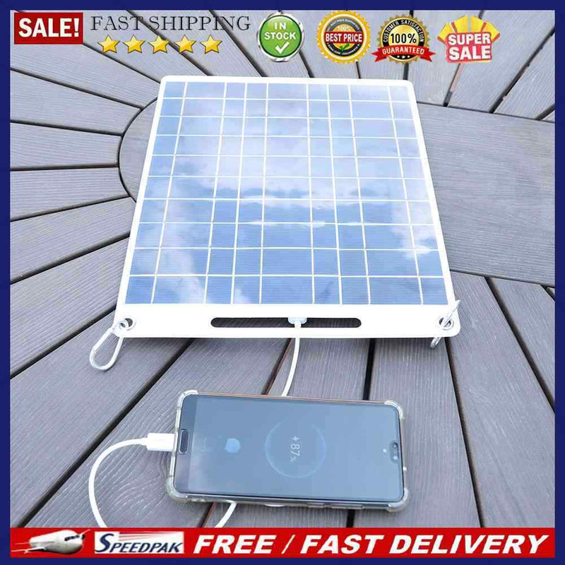30W Solar Panel USB Power Portable Outdoor Solar Cell for 3.6v-5v Electronic Pro