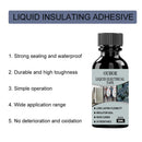 Waterproof UV Protection Liquid Insulation Insulating Glue (Black 50ml)