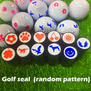 1pc Golf Ball Stamp Quick Drying Golf Ball Marker Print Seal Random Pattern
